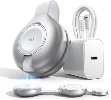LISEN 3-in-1 Qi2 MagSafe Travel Charger w/ 30W PD Charger & 60W Braided Cable